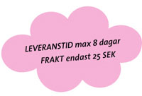 Leveranstid av namnsmycken max 8 dagar. Frakt 25 kr